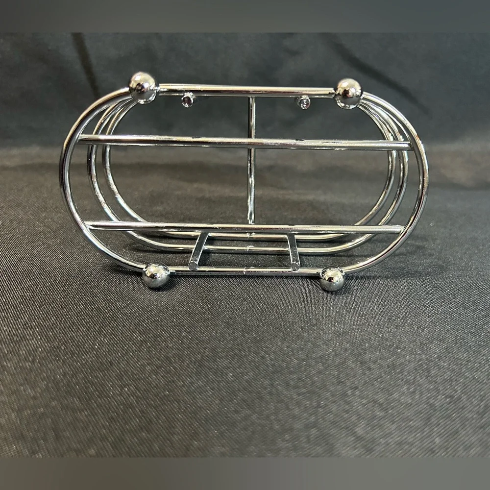 Beekman 1802 soap and lotion wire dispenser caddy - Silver